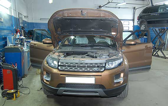 Диагностика АКПП Range Rover Evoque