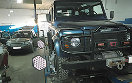 Развал схождение Land Rover Defender