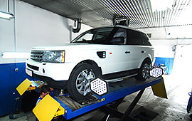 Развал схождение Land Rover и Range Rover